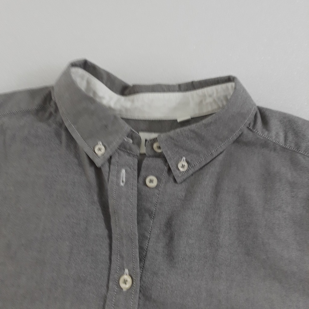 Uniqlo btton down gray cotton shirt - s L
